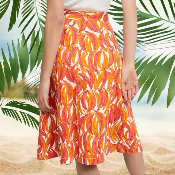 Anthropologie Maeve Banana Grove Denim
Midi Skirt Button Down Size 0 - Picture 3 of 5